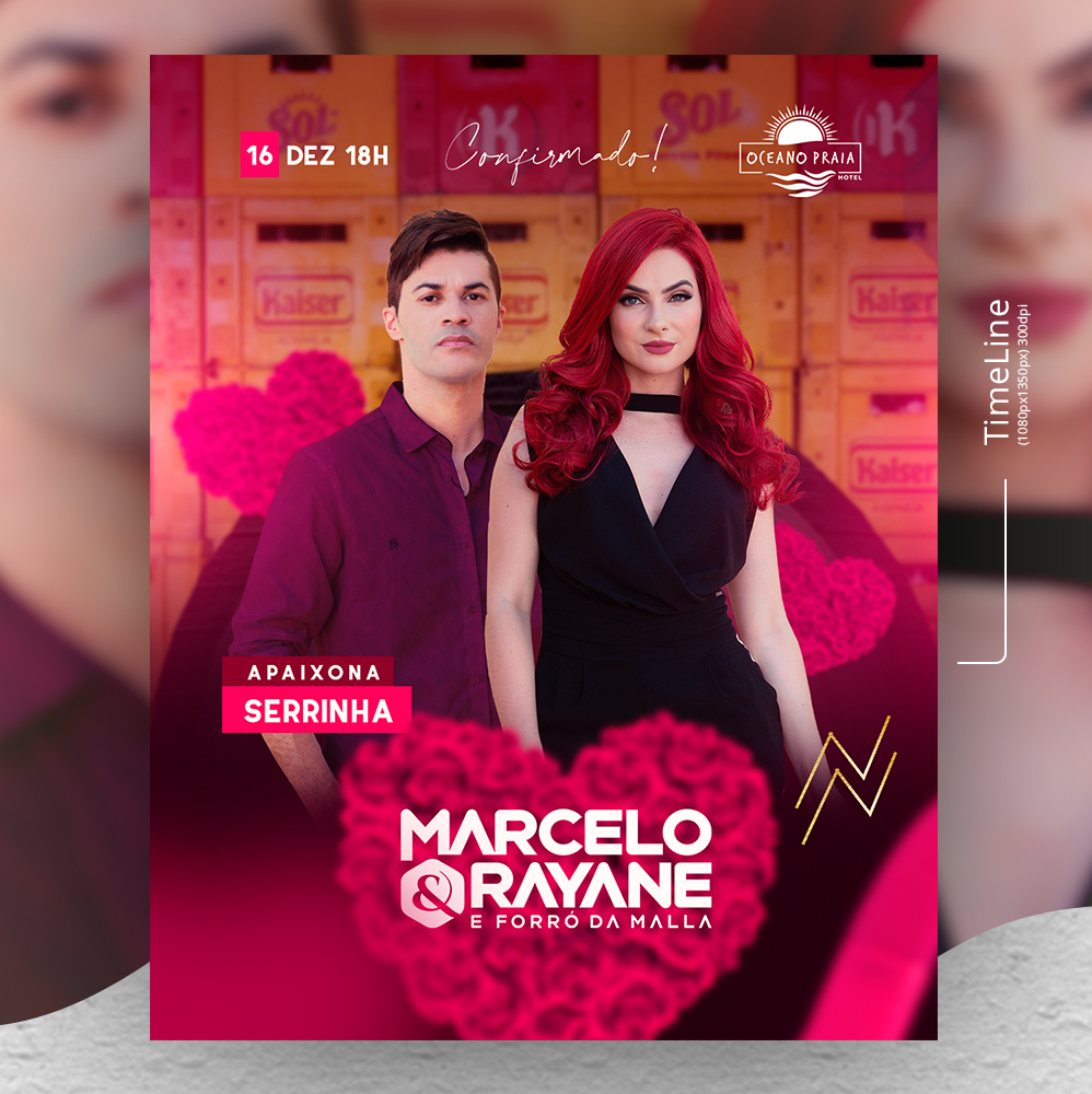 PSD Free (Grátis) - Flyer – Marcelo & Rayane - PhotoShop
