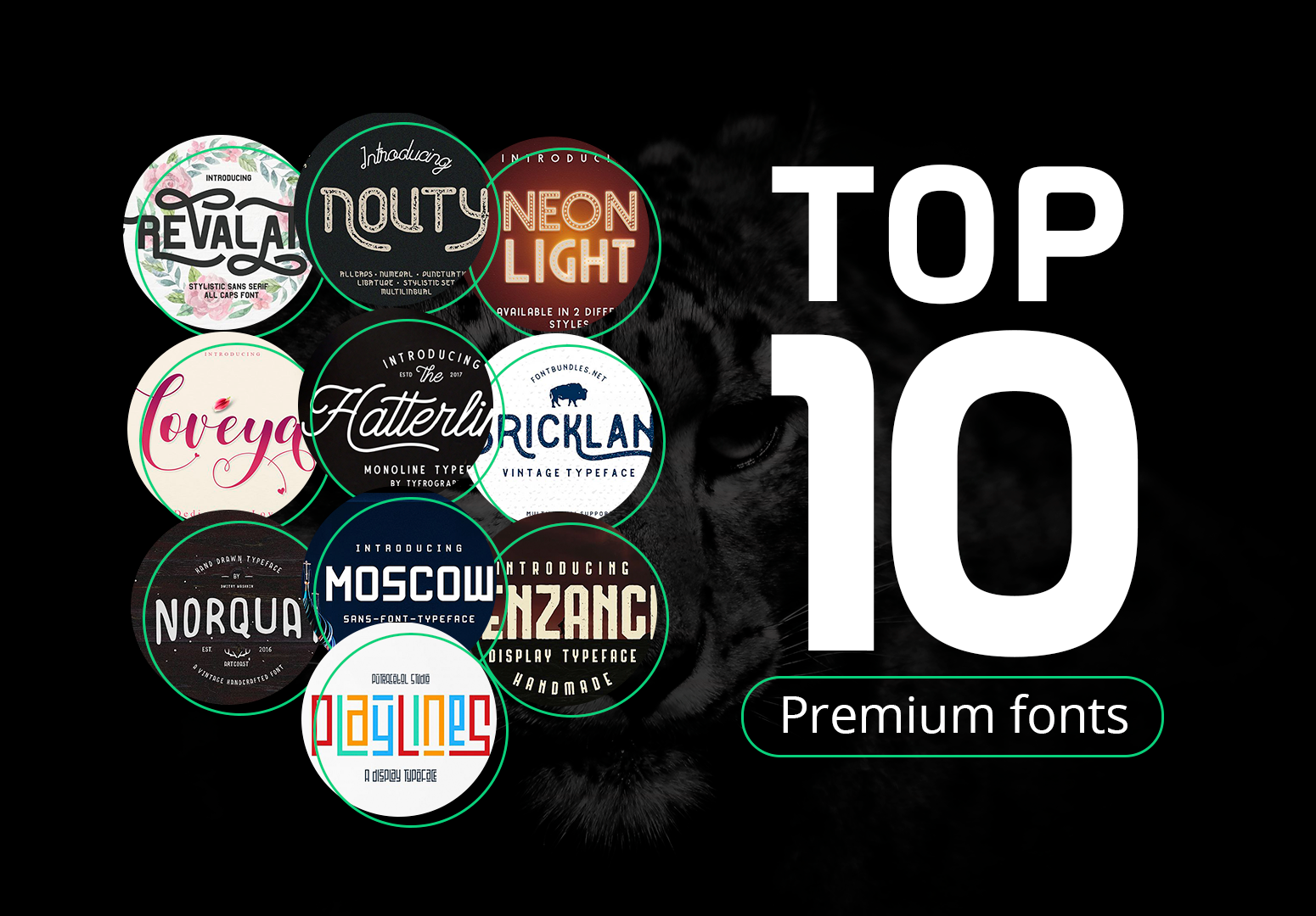 Top 10 Melhores fontes free Premium - grátis