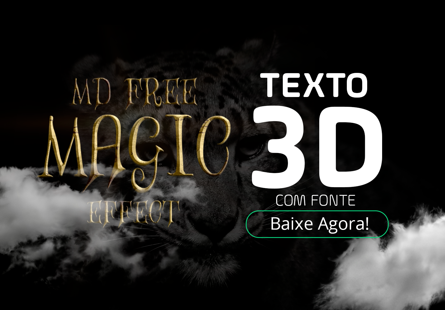 Texto 3D com Fonte - @moraesodesigner