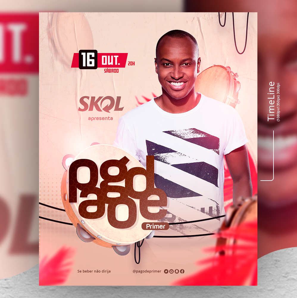 Baixe PSD Free (Grátis) - Flyer – Pagode Tiaguinho (@moraesodesigner) PhotoShop CC