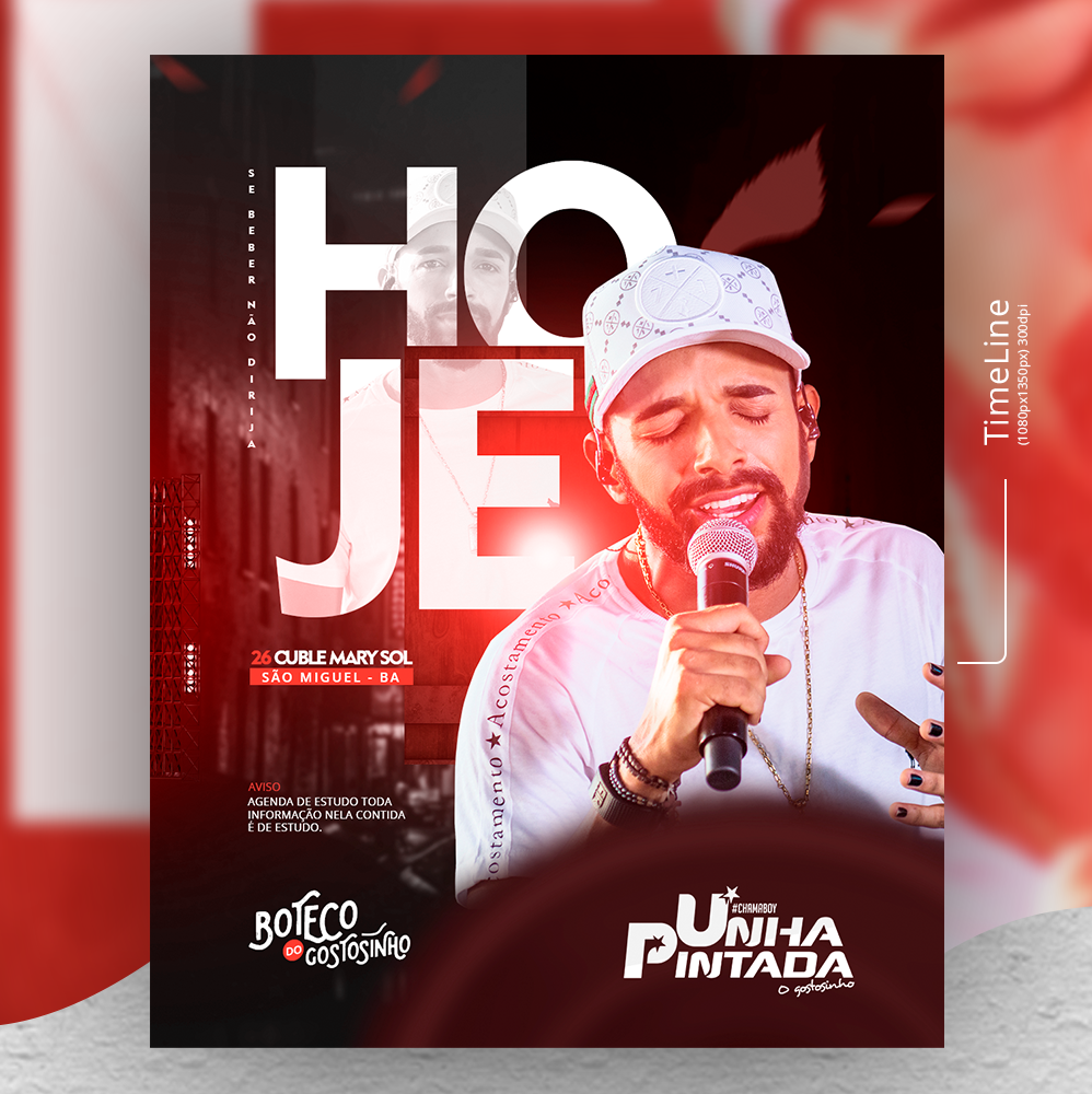 PSD Free (Grátis) - Flyer – Unha Pintada - PhotoShop CC