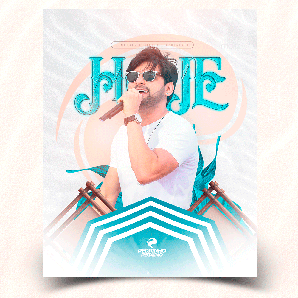 PSD Free: (Grátis) - Flyer – Hoje Pedrinho | Summer, Verão, Sunset - Moraes Designer