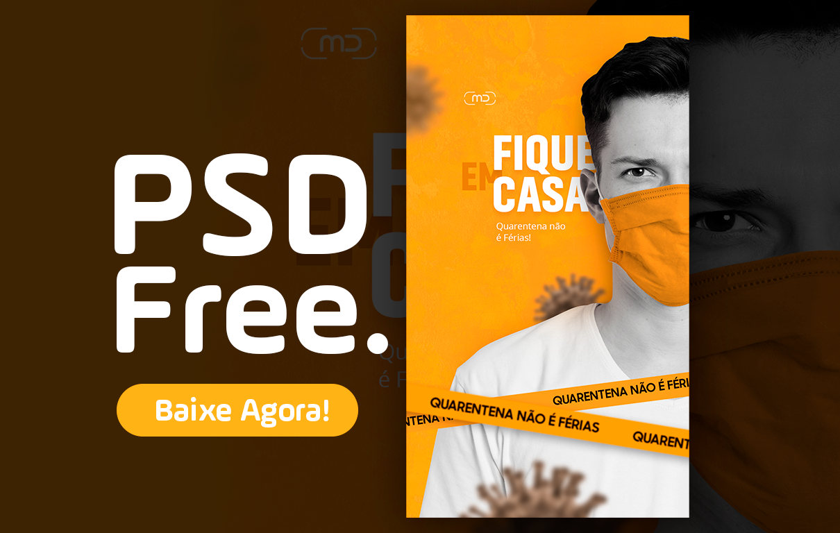 PSD Free: Flyer Alerta Coronavírus | Moraes Designer