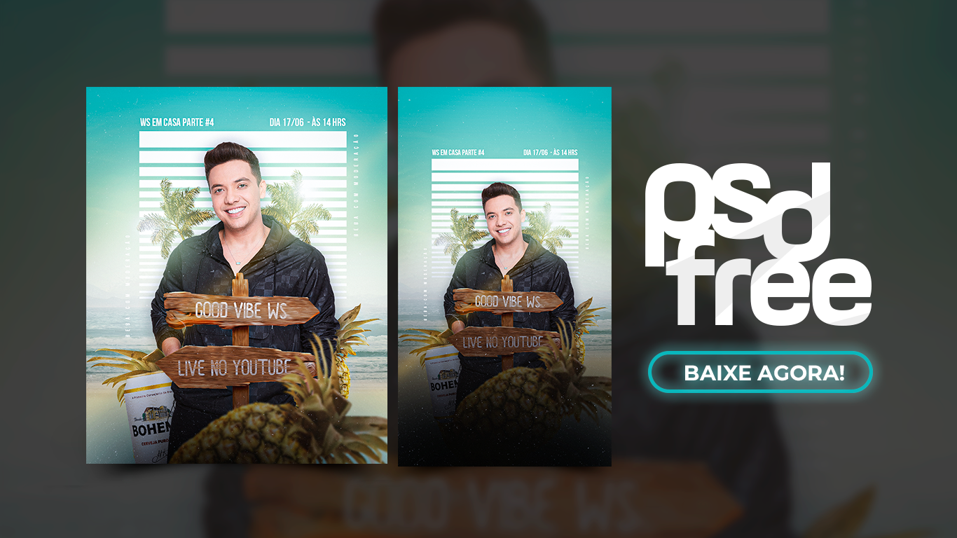 PSD Free: Flyer Live Good Vibe WS - Photoshop | Moraes Designer