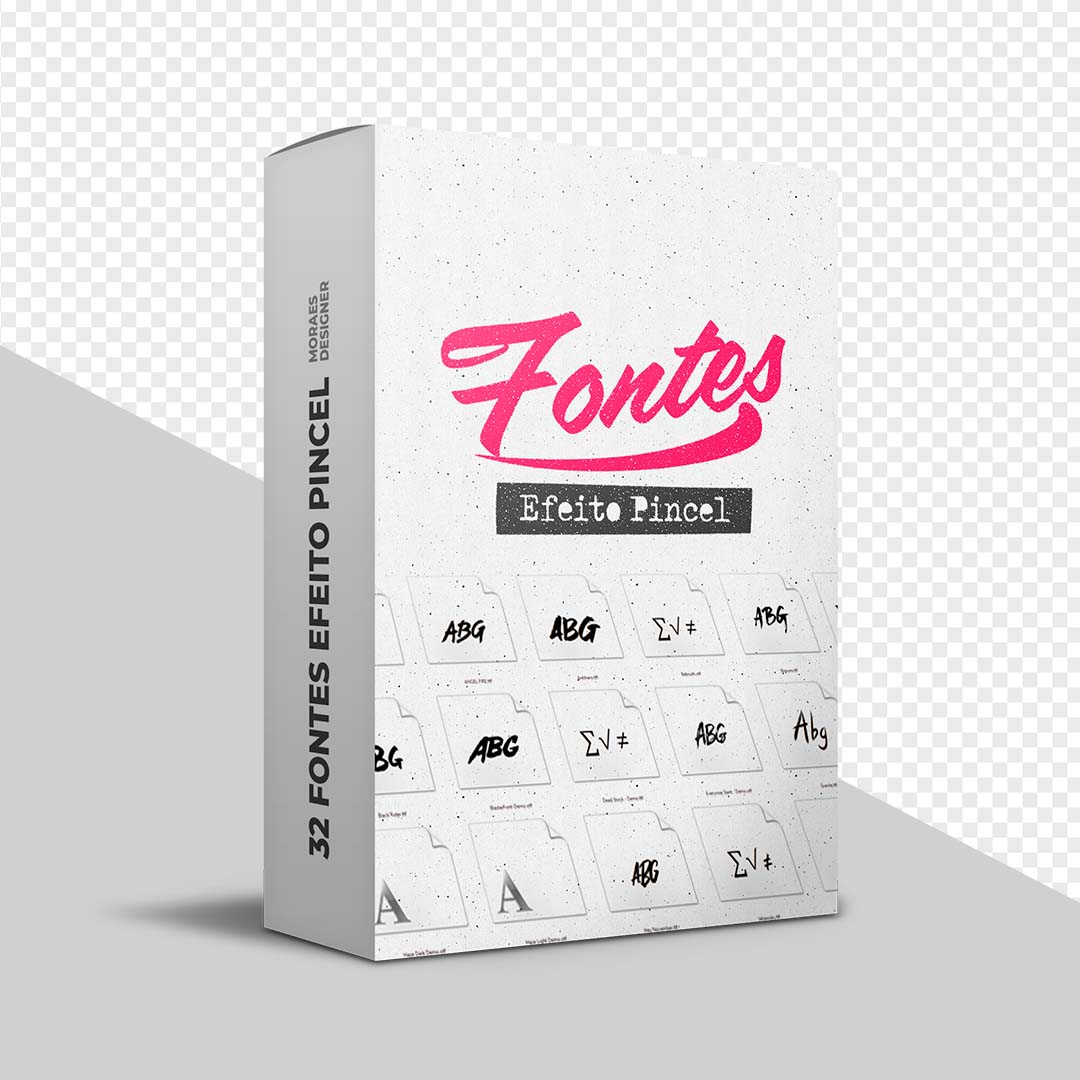 Baixe Free: "Coleção Pincelada" - 32 Fontes com Efeito Pincel para Flyers de Agendas que Vão Impressionar!
