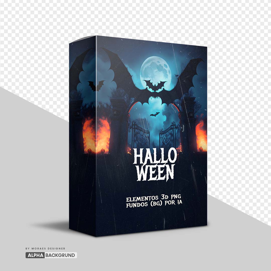 BAIXE GRÁTIS: Elementos para Halloween, PNGs e Fundos