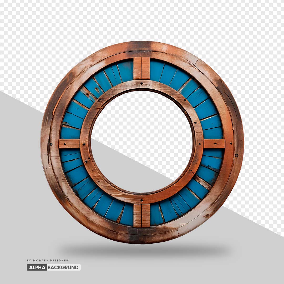 PNG FREE: (Grátis) Elipse de Madeira criados por IA para Photoshop e Canva
