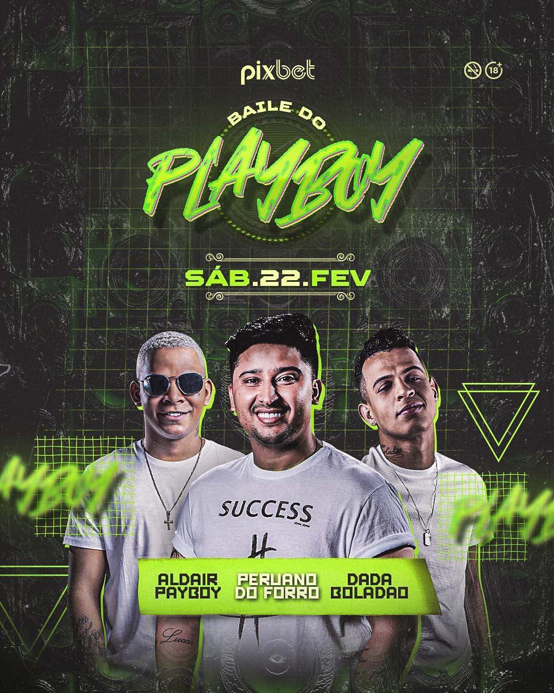 FLYER FREE: Baile do Playboy (GRÁTIS) Editável no PhotoShop e Canva