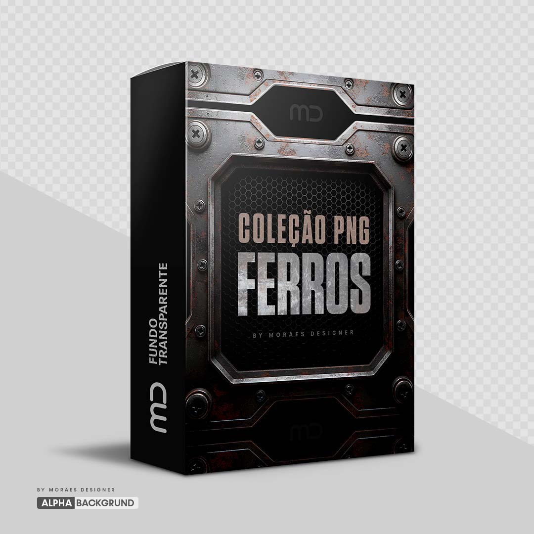 PNG FREE: Pack de Elementos de Ferro Estilo 3D Metálicos [ download grátis ]