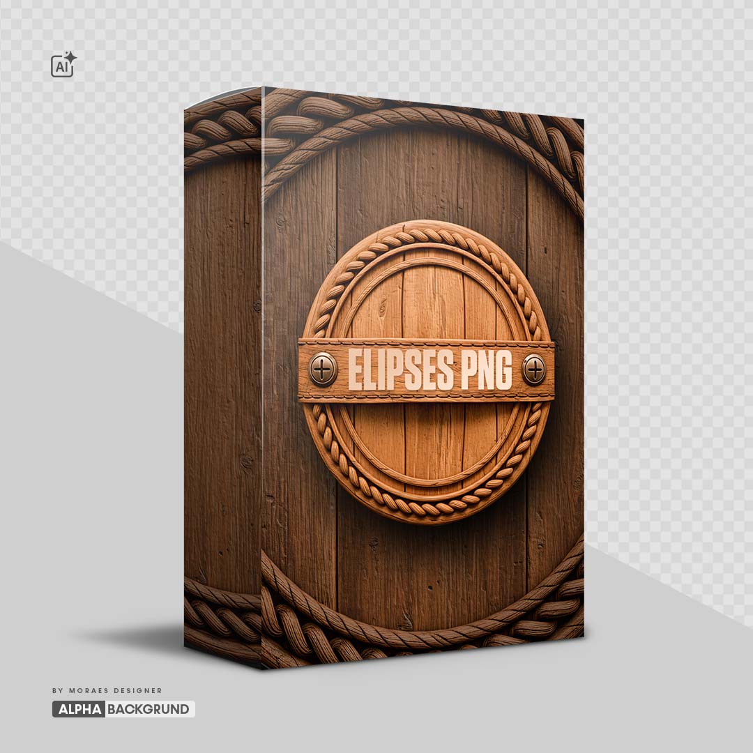 PNG FREE: (Gratuito) Elipse de Madeira criados por IA com Fundo Transparente
