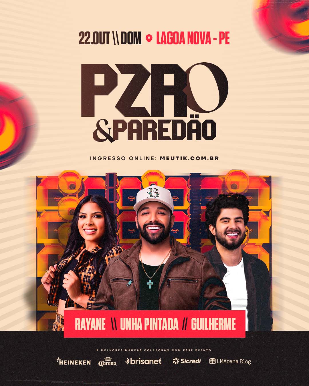 FLYER FREE: Pzro e Paredão [PISEIRO] Editável pelo PhotoShop e Canva [ DE GRÁTIS ] com Fontes e PNGs