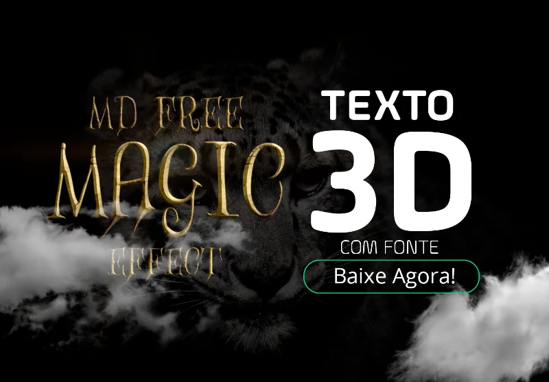 Texto 3D com Fonte - @moraesodesigner