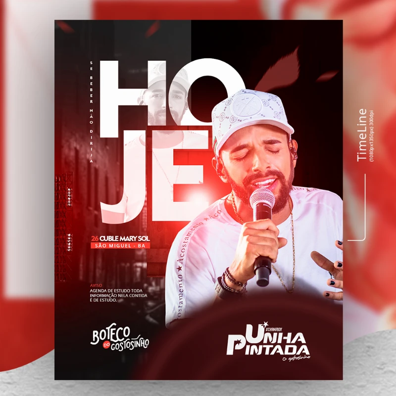 PSD Free (Grátis) - Flyer – Unha Pintada - PhotoShop CC