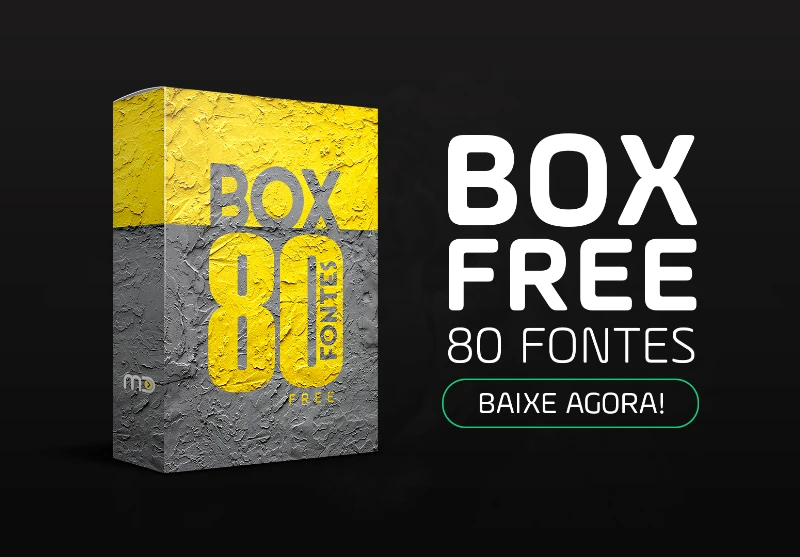 BOX FREE - 80 Fontes - Seleção Moraes Designer