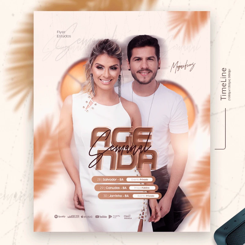 PSD Free: (Grátis) - Flyer – Agenda Semanal – Magníficos | por Moraes Designer