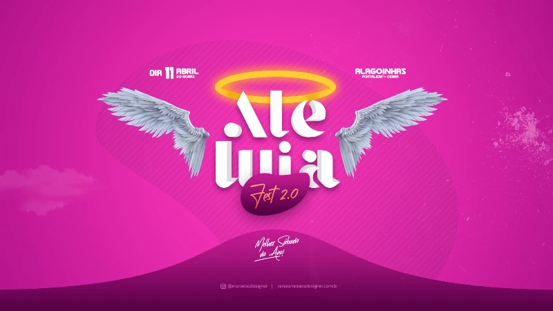 PSD Free: Selo/Logo Aleluia Fest | Moraes Designer