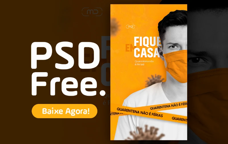 PSD Free: Flyer Alerta Coronavírus | Moraes Designer