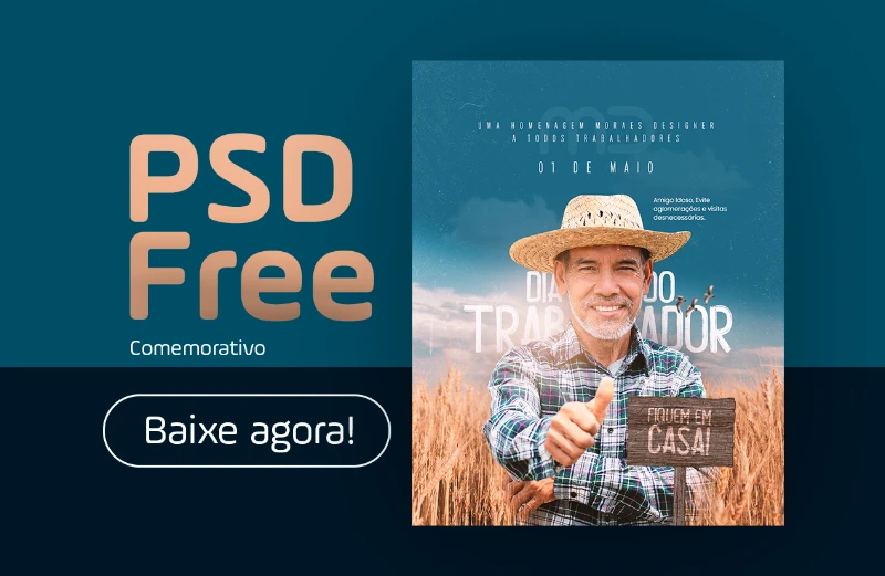 PSD Free: Dia do Trabalhador | Moraes Designer