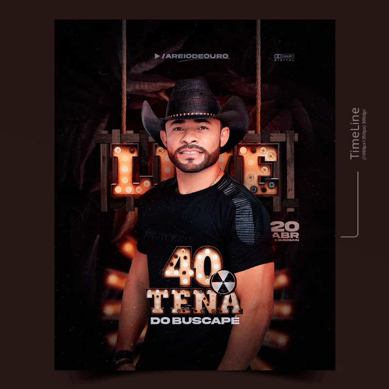 PSD Free: Flyer Live 40Tena do Buscapé (Quarentena) | Moraes Designer