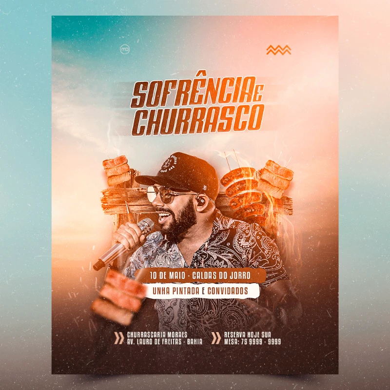 PSD FREE - Forró, Vaquejada e Churrasco Unha Pintada - MORAES DESIGNER