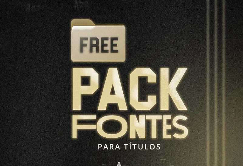 Pack com 30 MELHORES FONTES para Títulos Free