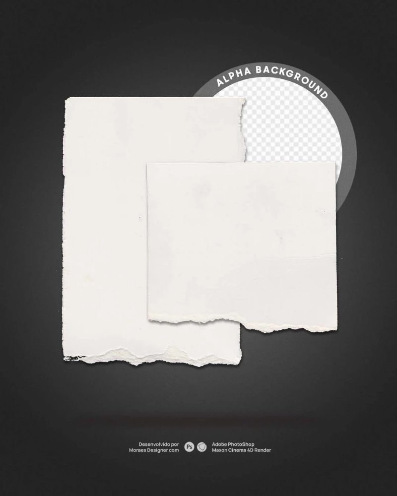 Papel Rasgados em PNG Free