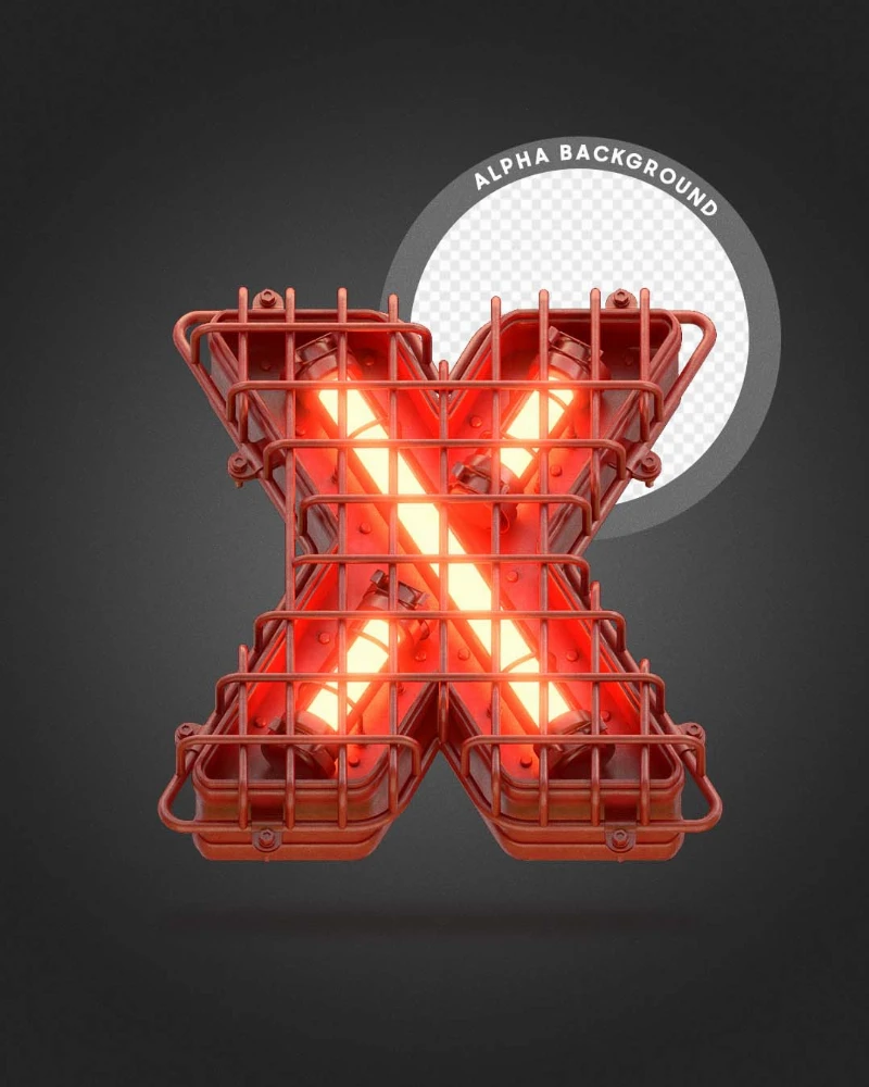 PACK FREE de Letras 3D Alfabeto Estilizado