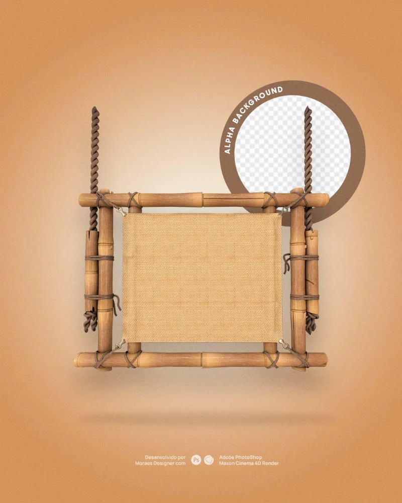Placas de Bamboo, Bambu em 3D PNG Free