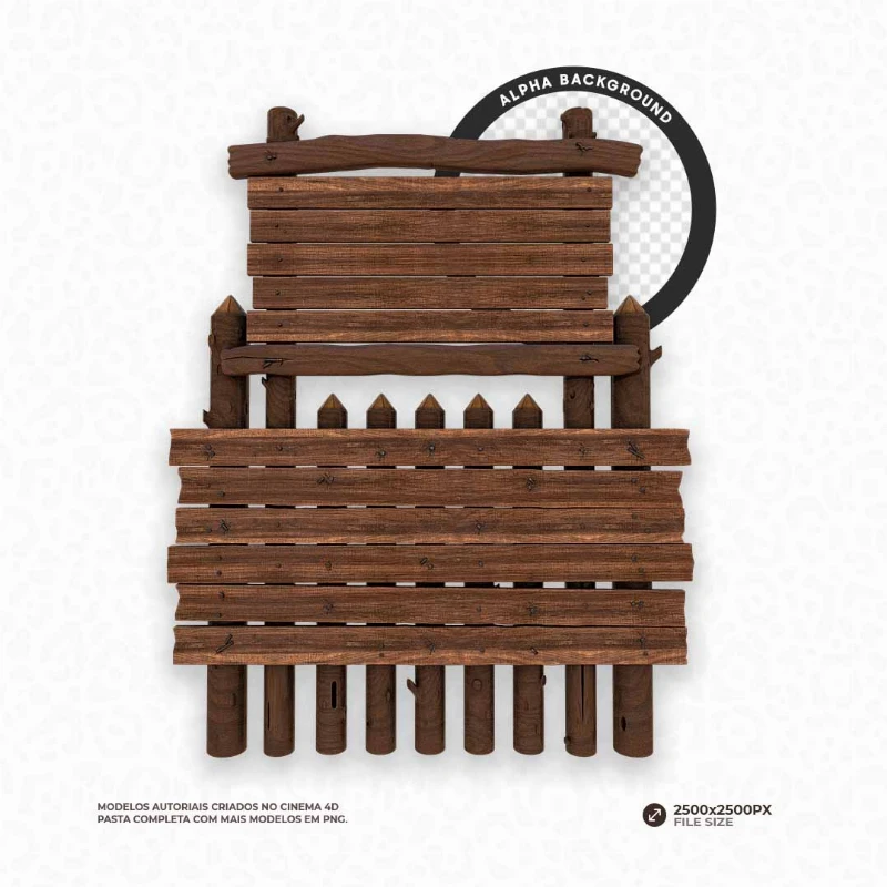 WOODEN BOARD 3D #2: 17 Modelos Free PNG - Placas de Madeira