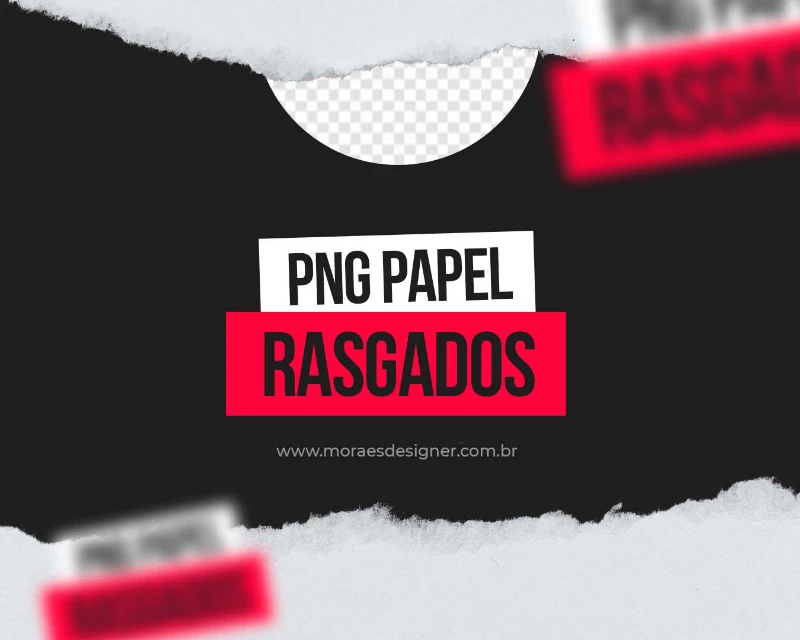 Baixe Modelos PNG Free de Papel Rasgados