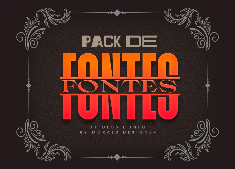 Pack de 50 Fontes Free para Flyer ideal para Titulos