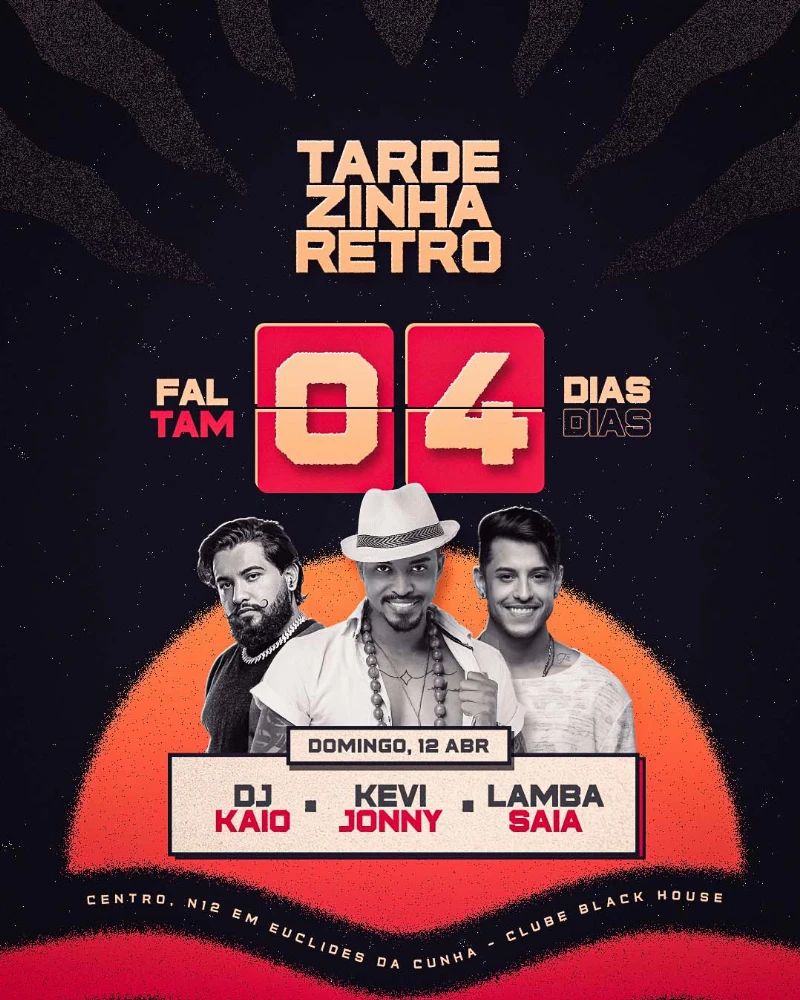 FLYER PSD FREE: Tardezinha Retro editável no PhotoShop e Canva