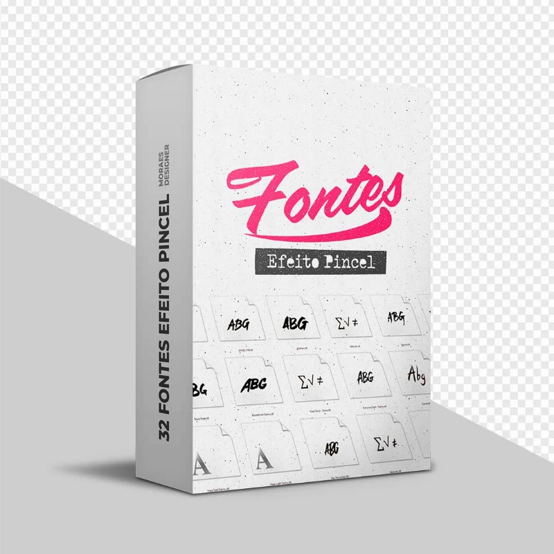 Baixe Free: "Coleção Pincelada" - 32 Fontes com Efeito Pincel para Flyers de Agendas que Vão Impressionar!