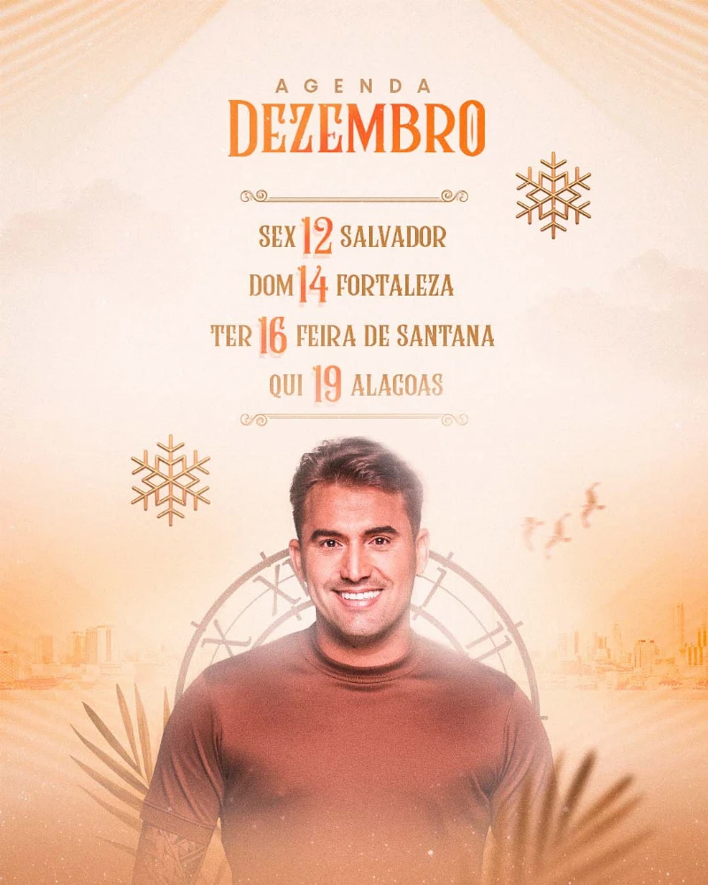 FLYER FREE: Agenda de Ano novo, Dezembro PSD Editável no Photoshop e Canva