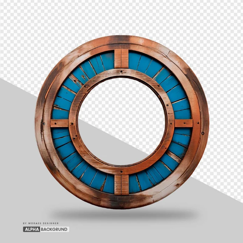 PNG FREE: (Grátis) Elipse de Madeira criados por IA para Photoshop e Canva