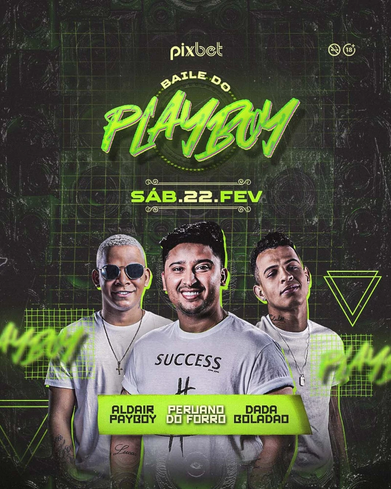 FLYER FREE: Baile do Playboy (GRÁTIS) Editável no PhotoShop e Canva